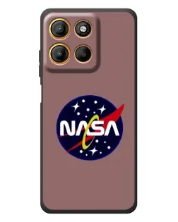 Чехол для Motorola Moto G17 Power с картинкой «NASA — ретро космос»