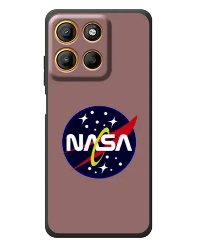 Чехол для Motorola Moto G17 Power с картинкой «NASA — ретро космос»