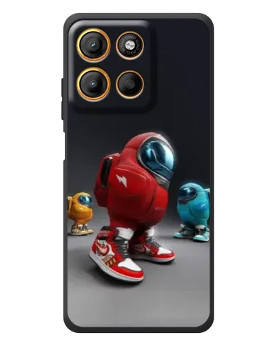 Чехол для Motorola Moto G17 Power с картинкой «Among Us — 3D стиль»