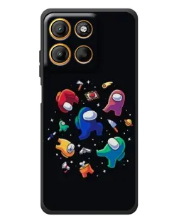 Чехол для Motorola Moto G17 Power с картинкой «Among Us космос»