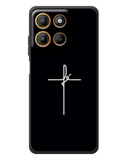 Чехол для Motorola Moto G17 Power с картинкой «Тонкий крест»