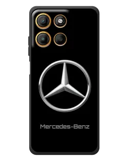 Чехол для Motorola Moto G17 Power с картинкой «Mercedes Silver Logo»
