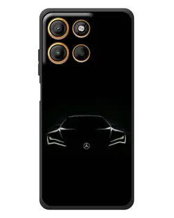 Чохол для Motorola Moto G17 Power з картинкою «Mercedes — силует авто»
