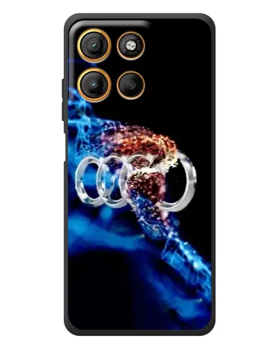 Чехол для Motorola Moto G17 Power с картинкой «Энергия лого Audi»
