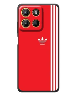 Чохол для Motorola Moto G17 з картинкою «Червоний мінімалізм Adidas»