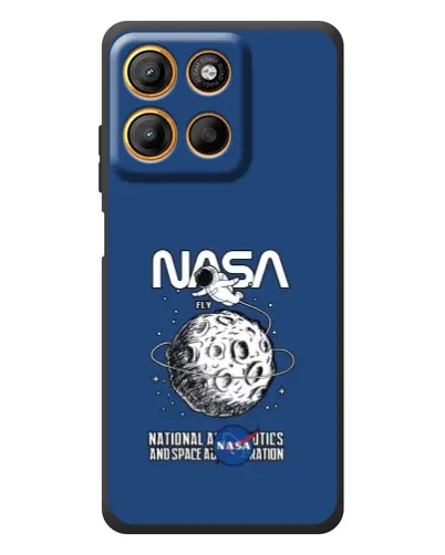Чохол для Motorola Moto G17 з картинкою «NASA — місячна місія»