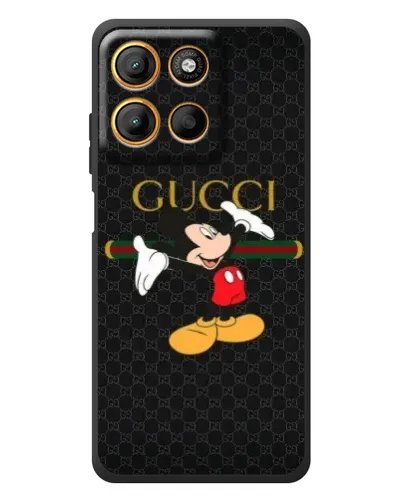 Чехол для Motorola Moto G17 с картинкой «Микки Маус Gucci»