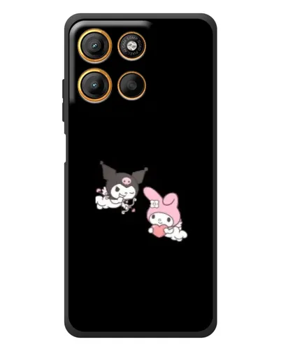 Чехол для Motorola Moto G17 с картинкой «My Melody и Kuromi»