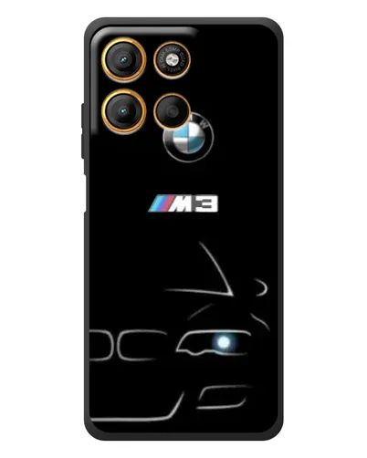 Чохол для Motorola Moto G17 з картинкою «Мінімалістичний принт BMW M3»