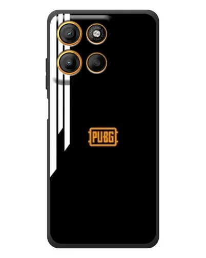 Чехол для Motorola Moto G17 с картинкой «PUBG — вертикальные линии»