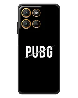 Чехол для Motorola Moto G17 с картинкой «PUBG — белый логотип»