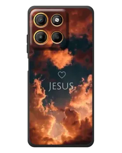 Чохол для Motorola Moto G17 з картинкою «Сяйво Імені Jesus»