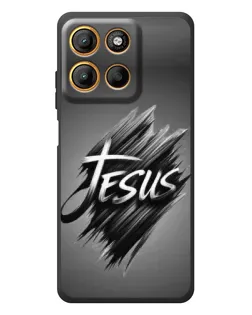 Чохол для Motorola Moto G17 з картинкою «Напис Jesus Graffiti»