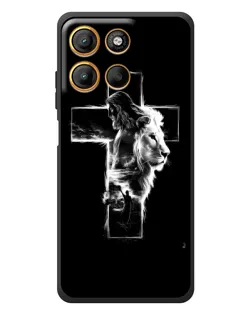Чохол для Motorola Moto G17 з картинкою «Сяючий хрест Jesus»