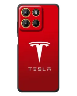 Чохол для Motorola Moto G17 з картинкою «Tesla Red Classic»