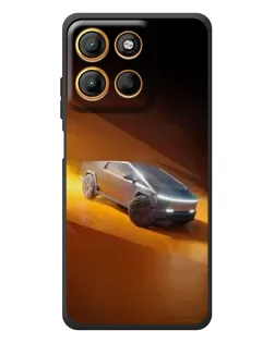 Чохол для Motorola Moto G17 з картинкою «Cybertruck у пустелі»