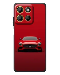 Чохол для Motorola Moto G17 з картинкою «Червоний Mercedes AMG»