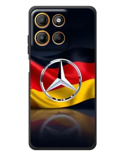 Чохол для Motorola Moto G17 з картинкою «Mercedes — прапор Німеччини»