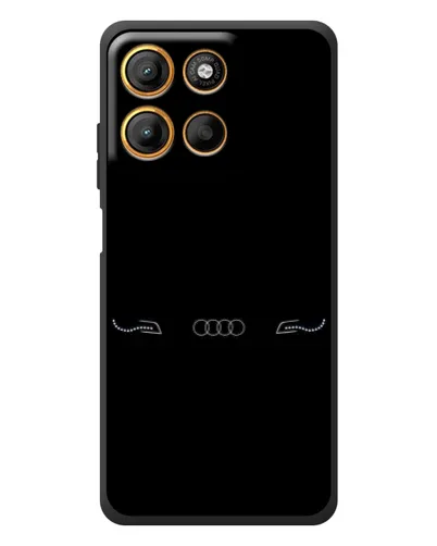 Чохол для Motorola Moto G17 з картинкою «Audi — світловий підпис»