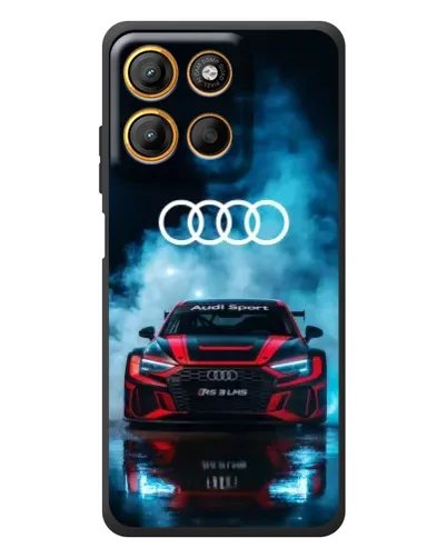 Чохол для Motorola Moto G17 з картинкою «Audi Sport — неон»