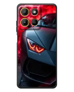 Чохол для Motorola Moto G17 з картинкою «Lamborghini червоне сяйво»