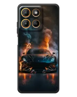 Чохол для Motorola Moto G17 з картинкою «Lamborghini димна естетика»
