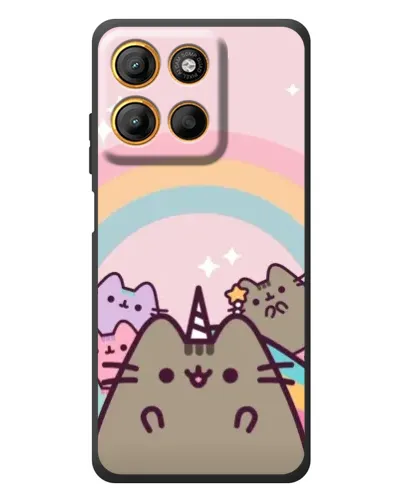 Чохол для Motorola Moto G17 з картинкою «Єдиноріг Pusheen»