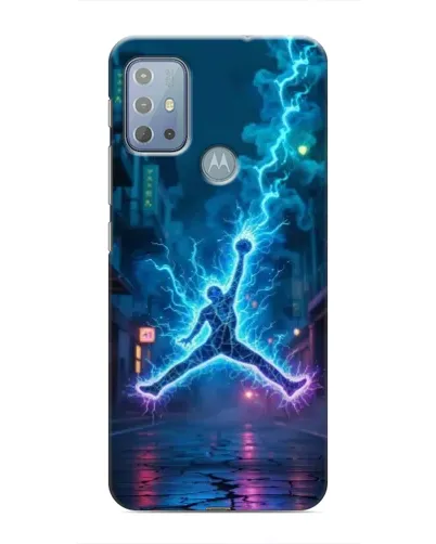 Чехол для Motorola MOTO G20 с картинкой «Jordan Gold Jumpman»