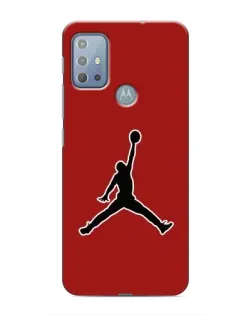 Чехол для Motorola MOTO G20 с картинкой «Jordan Red Back»