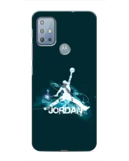 Чехол для Motorola MOTO G20 с картинкой «Jordan Blue Fire»