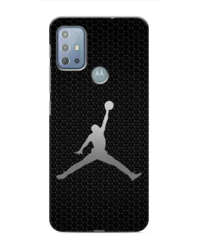 Чехол для Motorola MOTO G20 с картинкой «Jordan Dark Carbon»