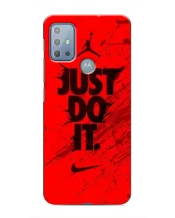 Чехол для Motorola MOTO G20 с картинкой «Nike Just Do It»