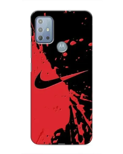 Чохол для Motorola MOTO G20 з картинкою «Червоні бризки Nike» Чохол для Motorola MOTO G20 з картинкою «Червоні бризки Nike»