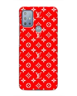 Чехол для Motorola MOTO G20 с картинкой «Яркий паттерн LV»