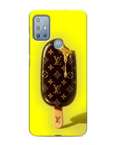 Чехол для Motorola MOTO G20 с картинкой «Мороженое от LV»