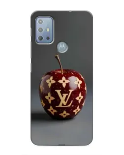 Чехол для Motorola MOTO G20 с картинкой «Красное яблоко LV»