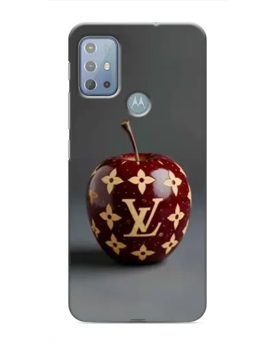 Чехол для Motorola MOTO G20 с картинкой «Красное яблоко LV»