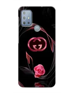 Чехол для Motorola MOTO G20 с картинкой «Gucci — неоновая роза»