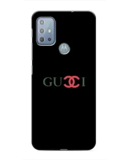 Чехол для Motorola MOTO G20 с картинкой «Gucci — красный градиент»