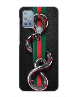 Чохол для Motorola MOTO G20 з картинкою «Gucci — змія на смузі»
