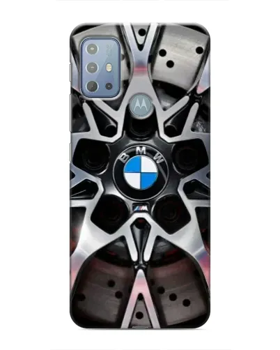 Чехол для Motorola MOTO G20 с картинкой «BMW — деталь диска»