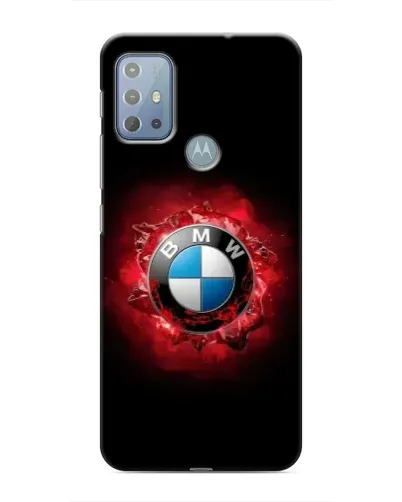 Чехол для Motorola MOTO G20 с картинкой «Логотип BMW — вспышка»