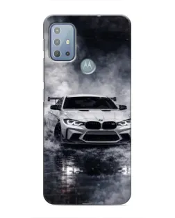 Чехол для Motorola MOTO G20 с картинкой «BMW сквозь туман»