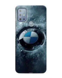 Чохол для Motorola MOTO G20 з картинкою «Логотип BMW — лід»