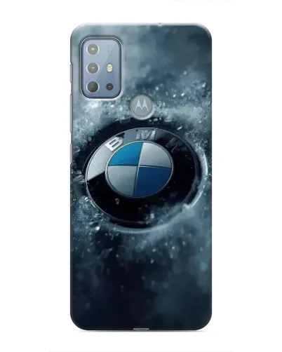 Чохол для Motorola MOTO G20 з картинкою «Логотип BMW — лід» Чохол для Motorola MOTO G20 з картинкою «Логотип BMW — лід»
