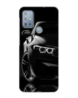 Чохол для Motorola MOTO G20 з картинкою «Чорна BMW — профіль»