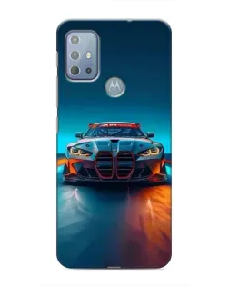 Чохол для Motorola MOTO G20 з картинкою «BMW — вогні неону»
