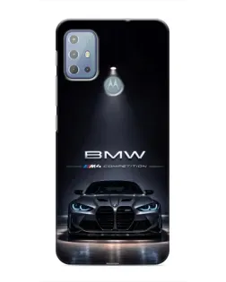 Чохол для Motorola MOTO G20 з картинкою «BMW крізь нічне місто»