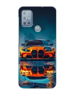 Чохол для Motorola MOTO G20 з картинкою «BMW — золота емблема»
