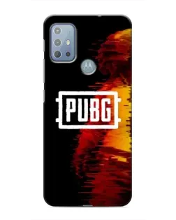 Чехол для Motorola MOTO G20 с картинкой «Яркий логотип PUBG»